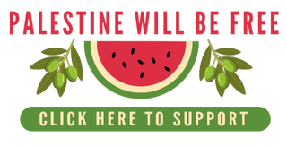 watermelon and olive branches: Palestine click here to support.